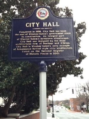 City Hall Marker image. Click for full size.