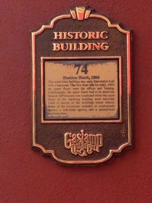 Sheldon Block Marker image. Click for full size.