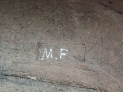 Site where apparently a marker/plaque was located. Click for full size. Site where apparently a marker/plaque was located image. Click for full size.