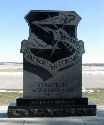 Strategic Air Command Memorial (Side A). Click for full size. Strategic Air Command Memorial (Side A) image. Click for full size.