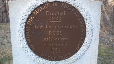 To Honor the Maker of First American Flag Marker image. Click for full size.