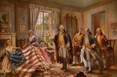 Painting by: Edward Percy Moran image. Click for full size.