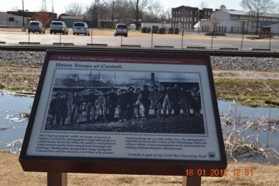 Union Troops at Corinth Marker image. Click for full size.