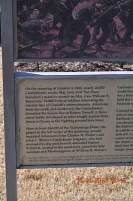 "Decision at the Crossroads" Corinth: October 4, 1862 Marker image. Click for full size.
