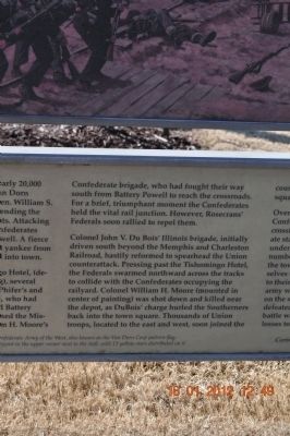"Decision at the Crossroads" Corinth: October 4, 1862 Marker image. Click for full size.