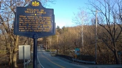 Village of Valley Forge Roadside Marker image. Click for full size.