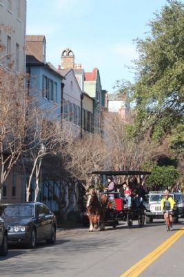 83-107 East Bay Street���Rainbow Row , looking north image. Click for full size.