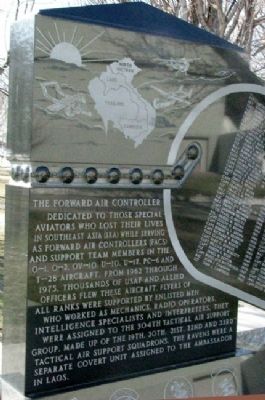 Forward Air Controllers Memorial (Side A) image. Click for full size.