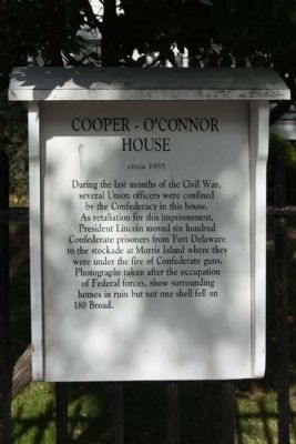 Cooper O'Conner House Marker. Click for full size. Cooper O'Conner House Marker image. Click for full size.