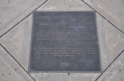 Lloyd T. Lowrey Plaza Marker image. Click for full size.