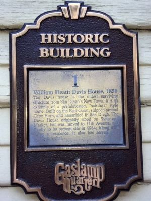 Davis House Marker. Click for full size. Davis House Marker image. Click for full size.