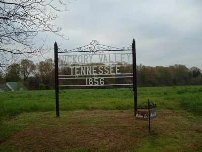 Hickory Valley sign image. Click for full size.