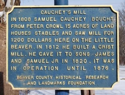 Caughey's Mill Marker image. Click for full size.