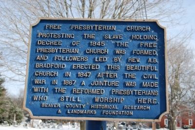Free Presbyterian Church Marker image. Click for full size.