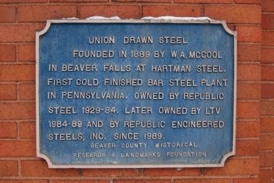 Union Drawn Steel Marker image. Click for full size.