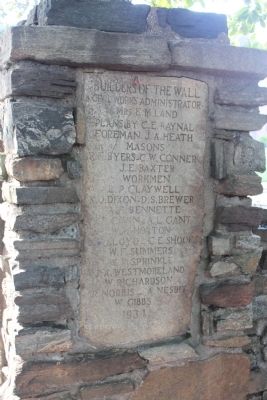 Builders of the Wall Marker image. Click for full size.