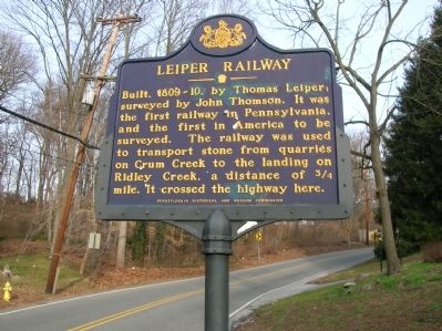 Leiper Railway Marker image. Click for full size.