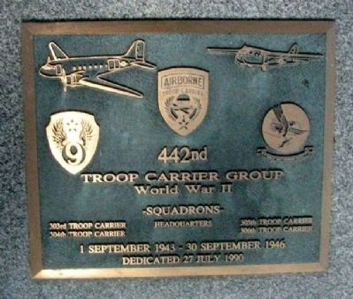 442nd Troop Carrier Group Marker image. Click for full size.