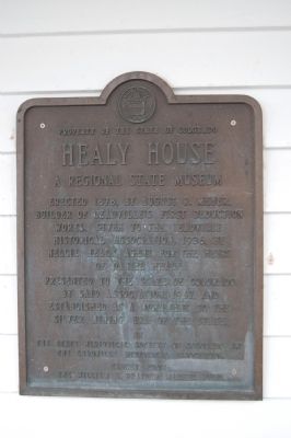 Healy House Marker. Click for full size. Healy House Marker image. Click for full size.