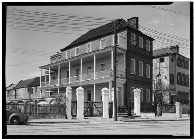 The Moses C. Levy House,Historic American Engineering Record, Habs SC,10-CHAR,33--1 image. Click for full size.