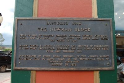 The Newman Block Marker. Click for full size. The Newman Block Marker image. Click for full size.