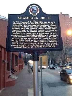 Shamrock Mills Marker image. Click for full size.