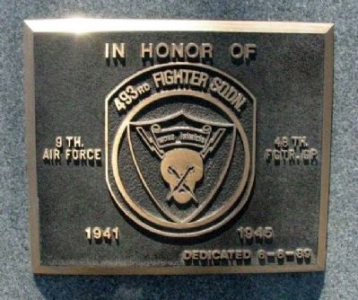 493rd Fighter Squadron Marker. Click for full size. 493rd Fighter Squadron Marker image. Click for full size.