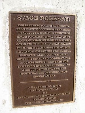 Stage Robbery! Marker image. Click for full size.