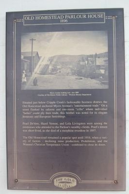 Old Homestead Parlour House Marker image. Click for full size.