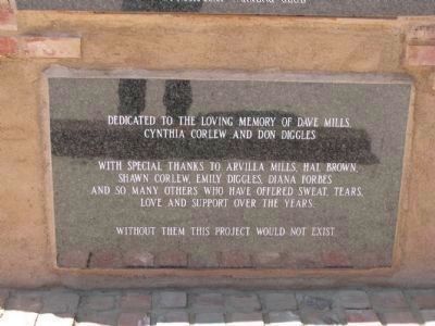 Dedication Plaque Seen Below the Marker image. Click for full size.