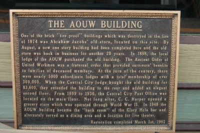 The AOUW Building Marker image. Click for full size.