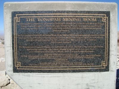 The Tonopah Mining Boom Marker image. Click for full size.