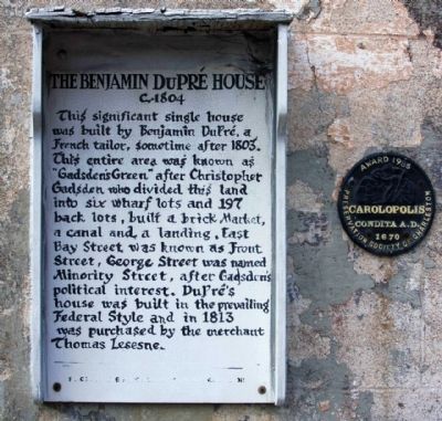 The Benjamin DuPr House Marker image. Click for full size.