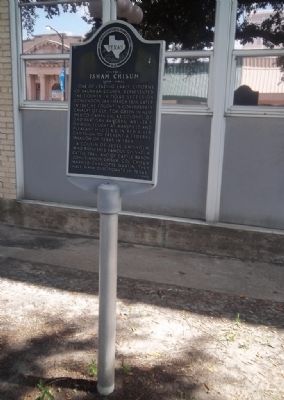 Colonel Isham Chisum Historical Marker. Click for full size. Colonel Isham Chisum Historical Marker image. Click for full size.