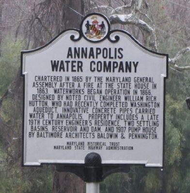 Annapolis Water Company Marker. Click for full size. Annapolis Water Company Marker image. Click for full size.