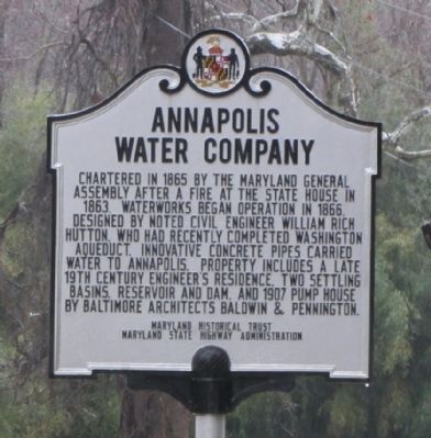 Annapolis Water Company Marker image. Click for full size.