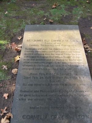 Benjamin Eli Smith Marker. Click for full size. Benjamin Eli Smith Marker image. Click for full size.