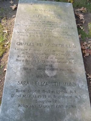 Eli Smith Marker image. Click for full size.