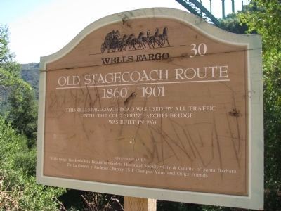 Old Stagecoach Route Marker image. Click for full size.