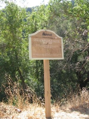 Old Stagecoach Route Marker. Click for full size. Old Stagecoach Route Marker image. Click for full size.