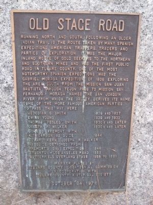 Old Stage Road Marker image. Click for full size.