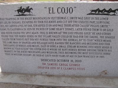El Cjo Marker. Click for full size. El Cjo Marker image. Click for full size.