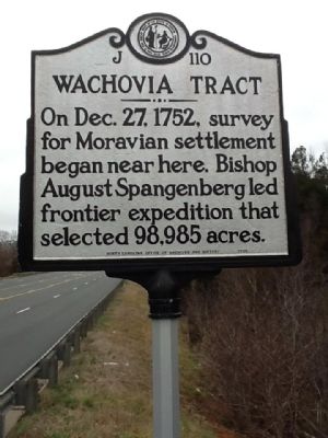 Wachovia Tract Marker image. Click for full size.
