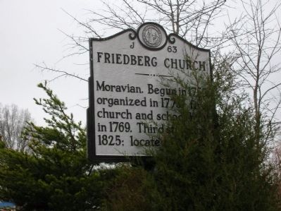 Friedberg Church Marker image. Click for full size.