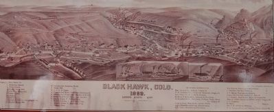 Detail from the Bird’s-eye view of Black Hawk Marker image. Click for full size.