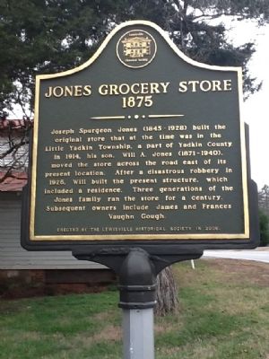 Jones Grocery Store Marker image. Click for full size.