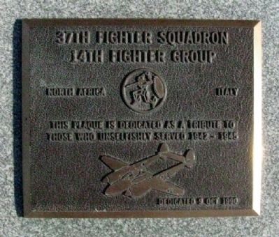 37th Fighter Squadron Marker image. Click for full size.