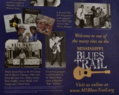 The Blues Trail: Mississippi to Helena Marker image. Click for full size.
