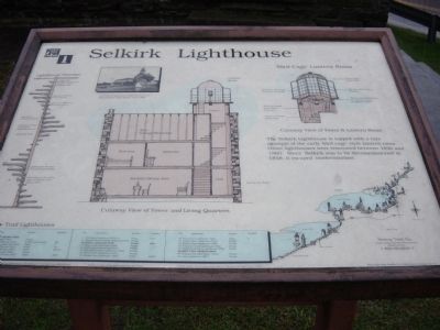 Selkirk Lighthouse Interpretive Sign image. Click for full size.