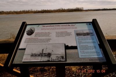 "the gunboat Tyler saved the day" Marker. Click for full size. "the gunboat Tyler saved the day" Marker image. Click for full size.